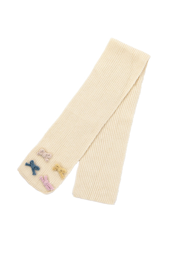 kids atelier mimitutu Beige Ruffle-Hood Coat with Matching Scarf