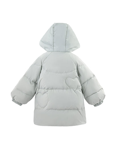 kids atelier mimitutu Blue Heart-Quilted Puffer Jacket
