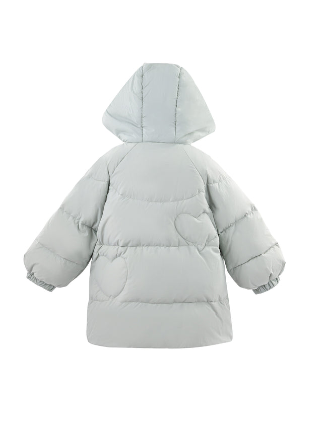 kids atelier mimitutu Blue Heart-Quilted Puffer Jacket