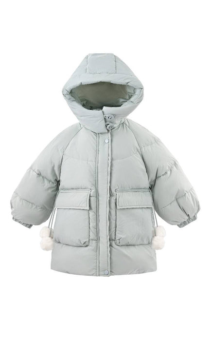kids atelier mimitutu Blue Heart-Quilted Puffer Jacket