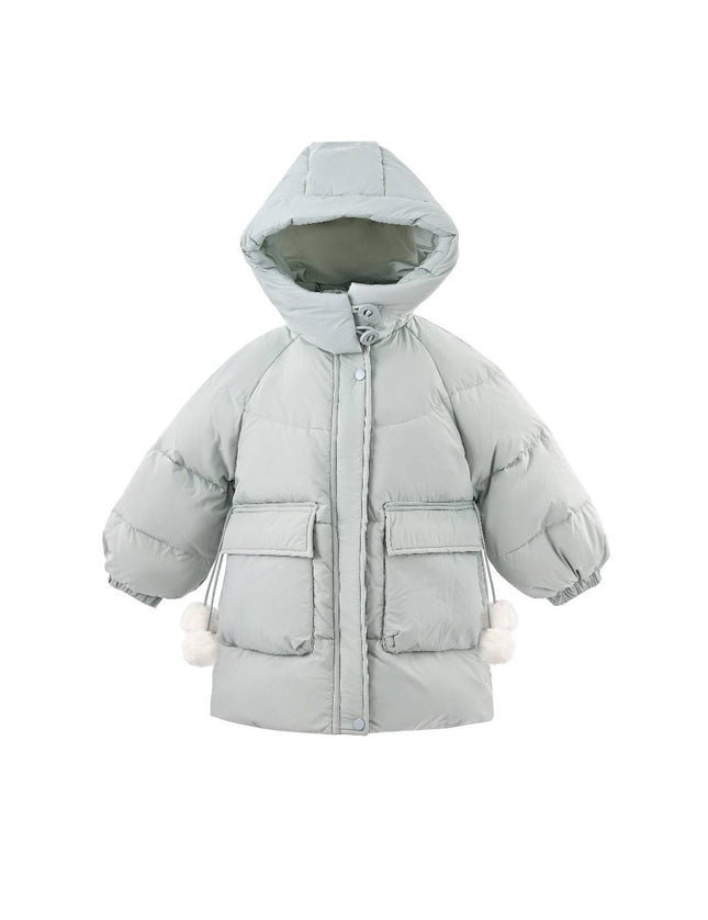 kids atelier mimitutu Blue Heart-Quilted Puffer Jacket