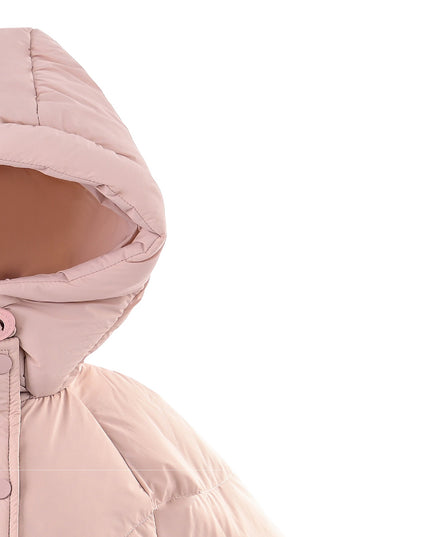 kids atelier mimitutu Pink Heart-Quilted Puffer Jacket