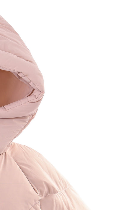 kids atelier mimitutu Pink Heart-Quilted Puffer Jacket