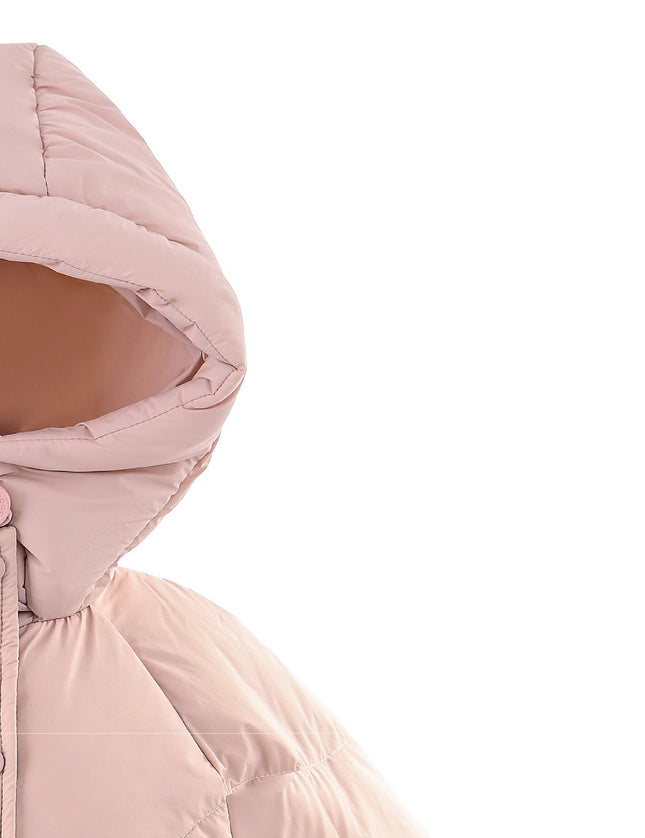 kids atelier mimitutu Pink Heart-Quilted Puffer Jacket