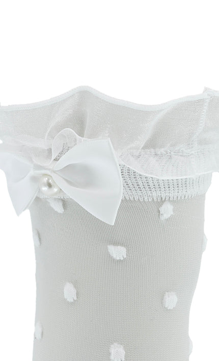 kidsatelier-mimitutu-Transparent-Polka-Dot-Bow-Trim-Socks