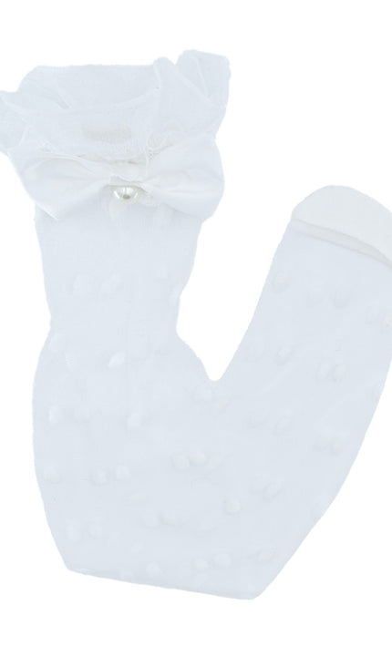 kidsatelier-mimitutu-Transparent-Polka-Dot-Bow-Trim-Socks