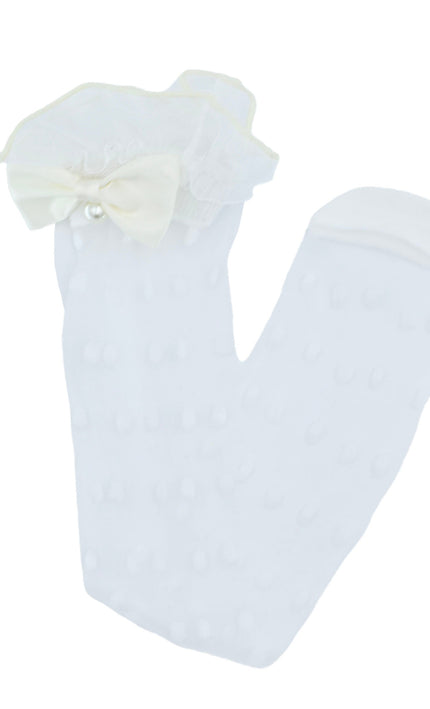 kidsatelier-mimitutu-Transparent-Polka-Dot-Bow-Trim-Socks