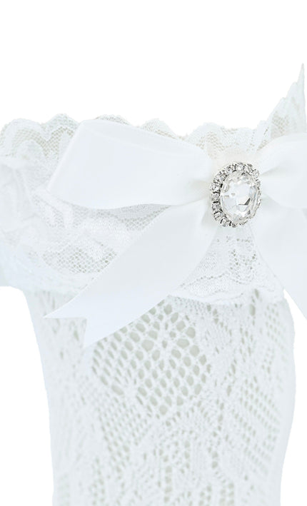 kidsatelier-mimitutu-Rhinestone-Lace-trim-Bow-Socks