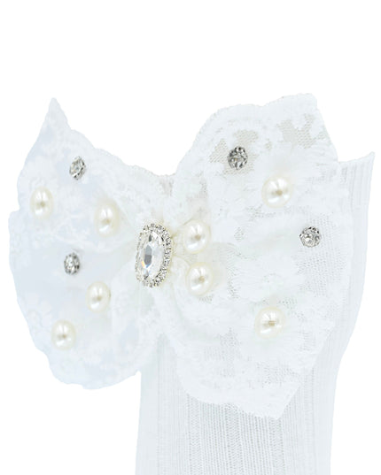 kidsatelier-mimitutu-Pearl-Ribbon-Rhinestone-Bow-Socks