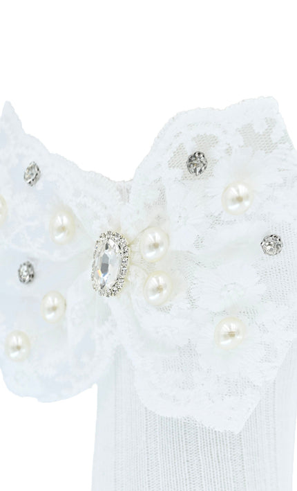 kidsatelier-mimitutu-Pearl-Ribbon-Rhinestone-Bow-Socks
