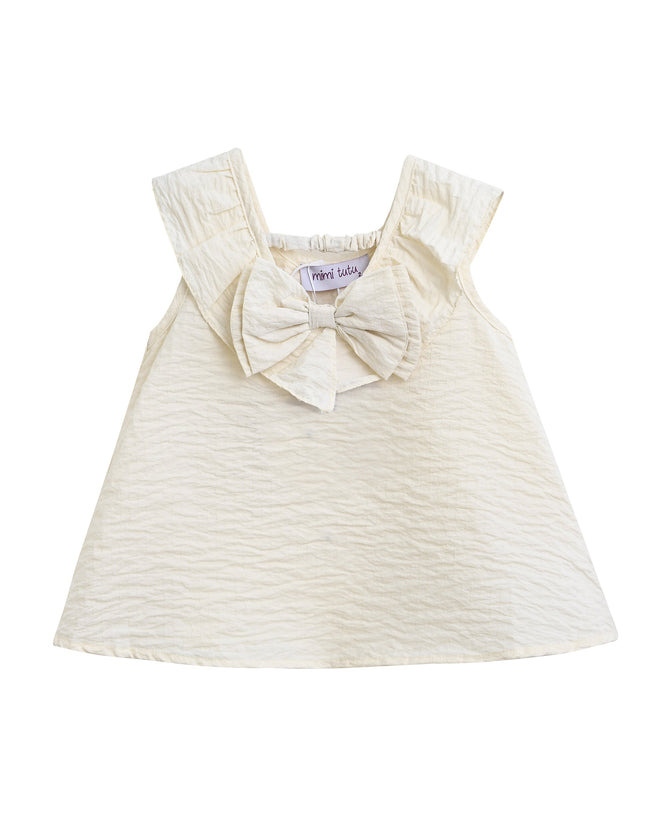 kidsatelier-mimitutu-Ivory-Pink-Strap-Bow-Shorts-Set