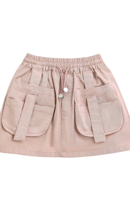 kidsatelier-mimitutu-Ivory-Pink-Strap-Bow-Shorts-Set