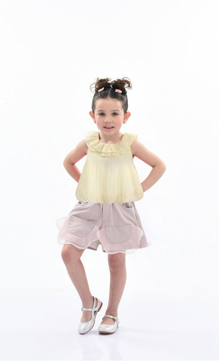 kidsatelier-mimitutu-Yellow-Mauve-Ruffle-Outfit-Set