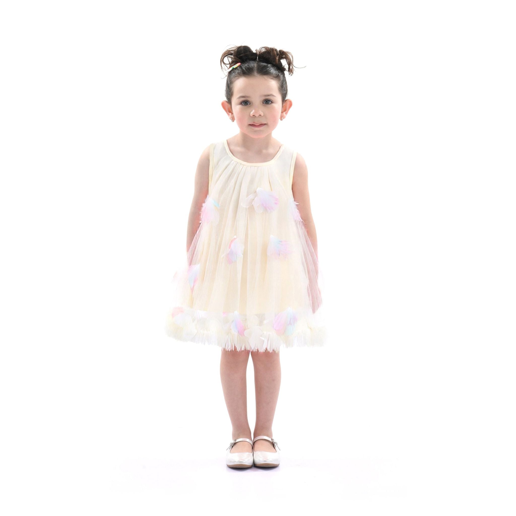Mimi Tutu Ivory Blooming Tulle Sleeveless Dress Mimi Tutu Ivory Blooming Tulle Sleeveless Dress