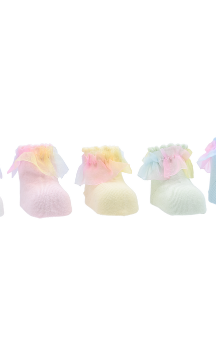 kidsatelier-mimitutu-Rainbow-Ruffle-Cotton-Socks-Set