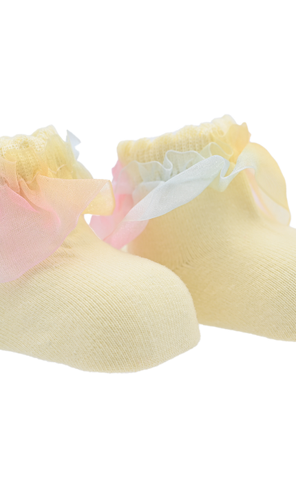 kidsatelier-mimitutu-Rainbow-Ruffle-Cotton-Socks-Set