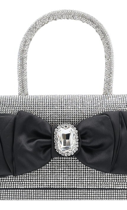 kidsatelier-mimitutu-Black-Bow-Accented-Silver-Rhinestone-Handbag