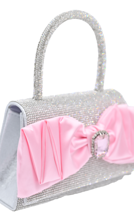 kidsatelier-mimitutu-Pink-Bow-Accented-Silver-Rhinestone-Handbag