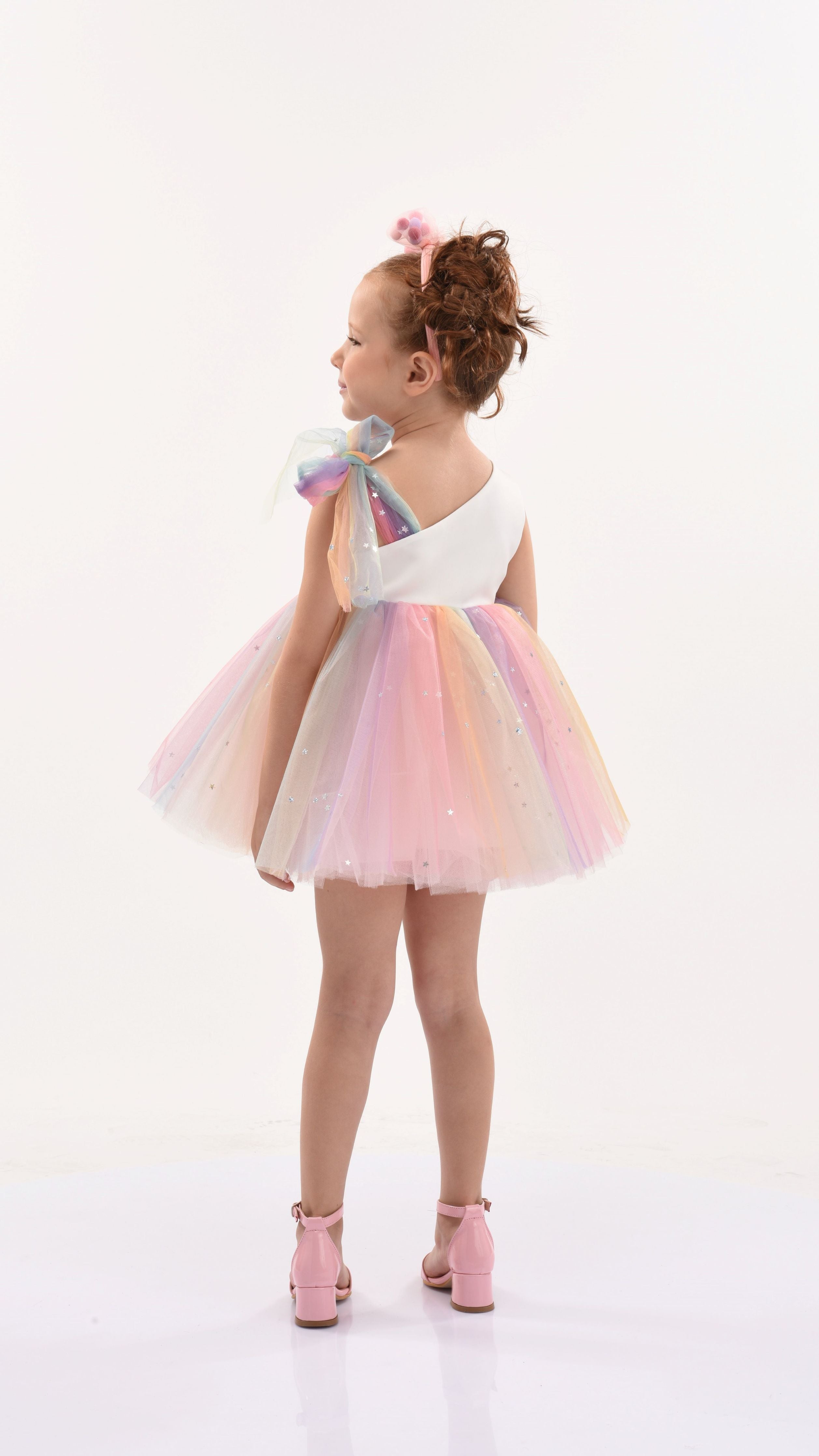 Unicorn Rainbow Tulle Skirt Dress - Just Couture