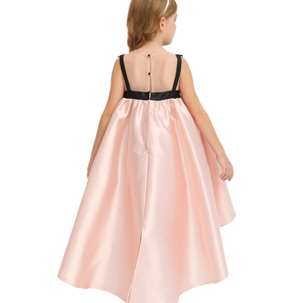 Pink Dress Black Bow Ophelia Dress