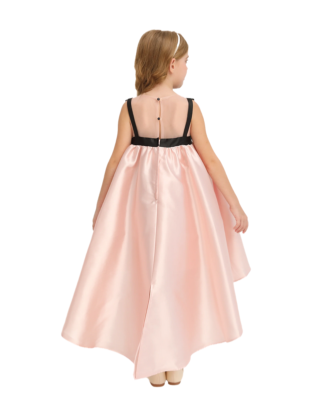 Pink Dress Black Bow Ophelia Dress