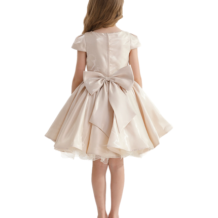 Champagne Bow Short Solera Dress