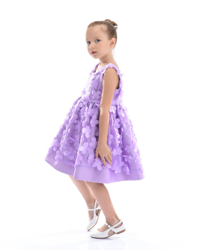 Purple Lago Floral Dress