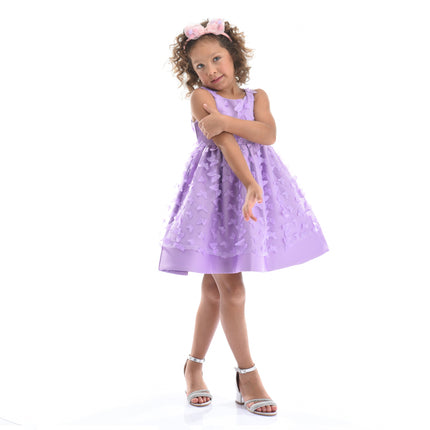 Lavender Mariposa Tulle Dress