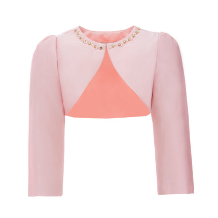 kids-atelier-tulleen-kid-girl-peach-cropped-satin-cardigan-t-2401-peach