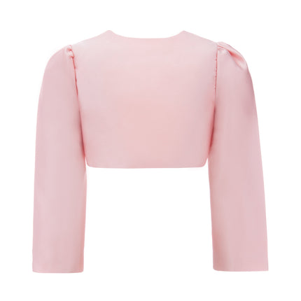 kids-atelier-tulleen-kid-girl-peach-cropped-satin-cardigan-t-2401-peach