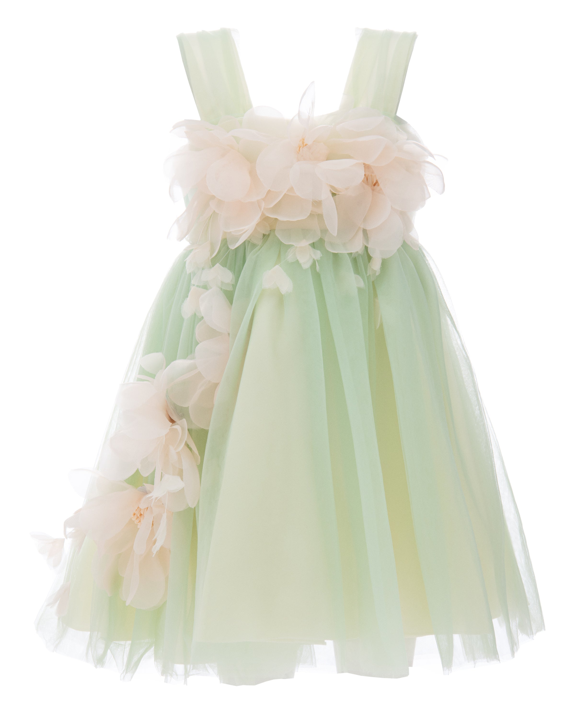 Green Kyra Floral Dress 1Y / Green