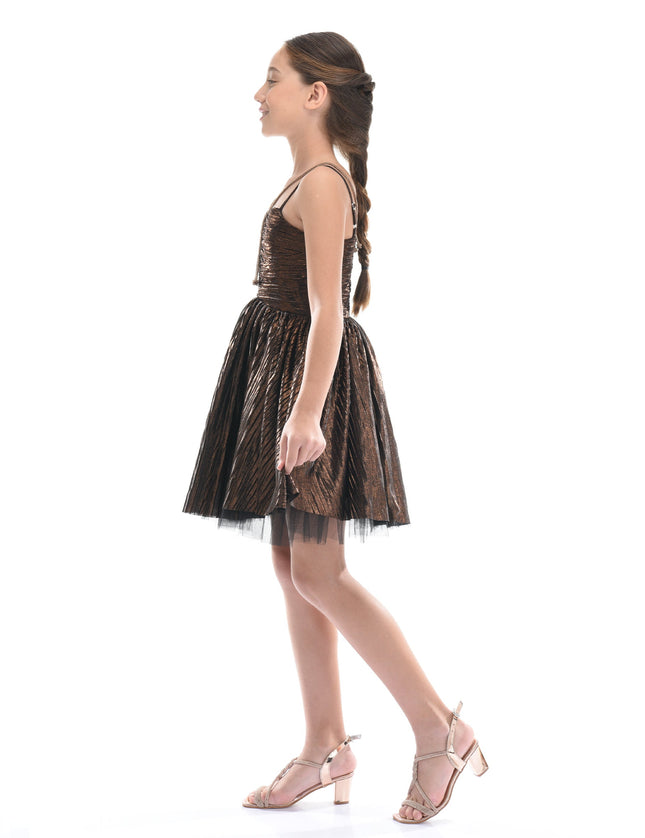 Bronze Gianotta Strapped Dress