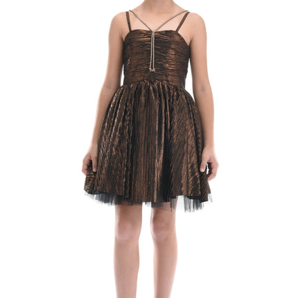 Bronze Gianotta Strapped Dress