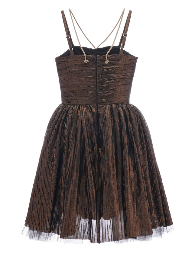 Bronze Gianotta Strapped Dress