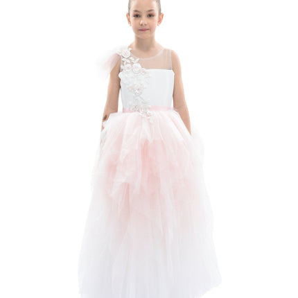 Pink Baylor Tulle Gown