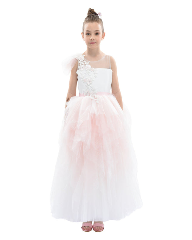 Pink Baylor Tulle Gown