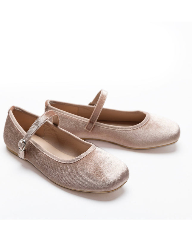 Kidsatelier-Tulleen-TSM42010-Powder-michelle-satin-velvet-flats
