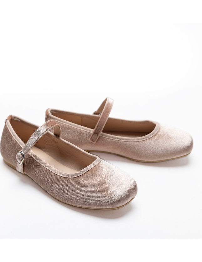 Kidsatelier-Tulleen-TSM42010-Powder-michelle-satin-velvet-flats