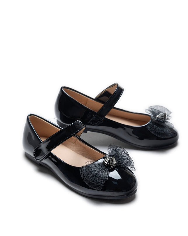 Kidsatelier-Tulleen-TSM42004-Black-lucille-bow-flats