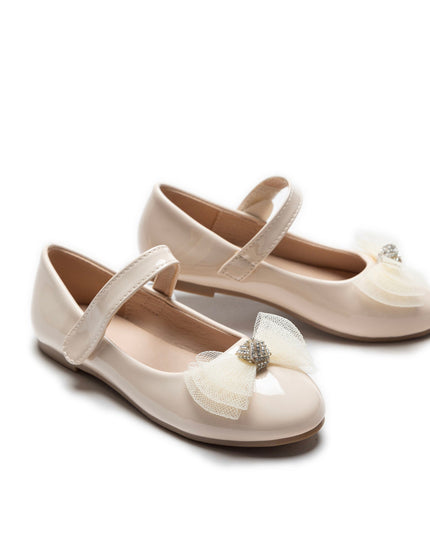 Kidsatelier-Tulleen-TSM42004-Cream-lucille-bow-flats