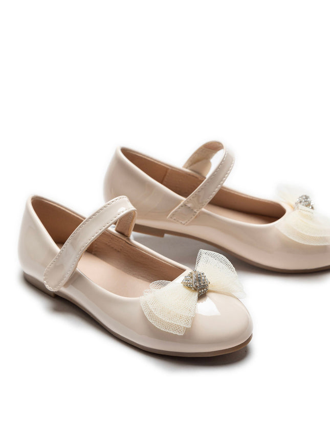 Kidsatelier-Tulleen-TSM42004-Cream-lucille-bow-flats