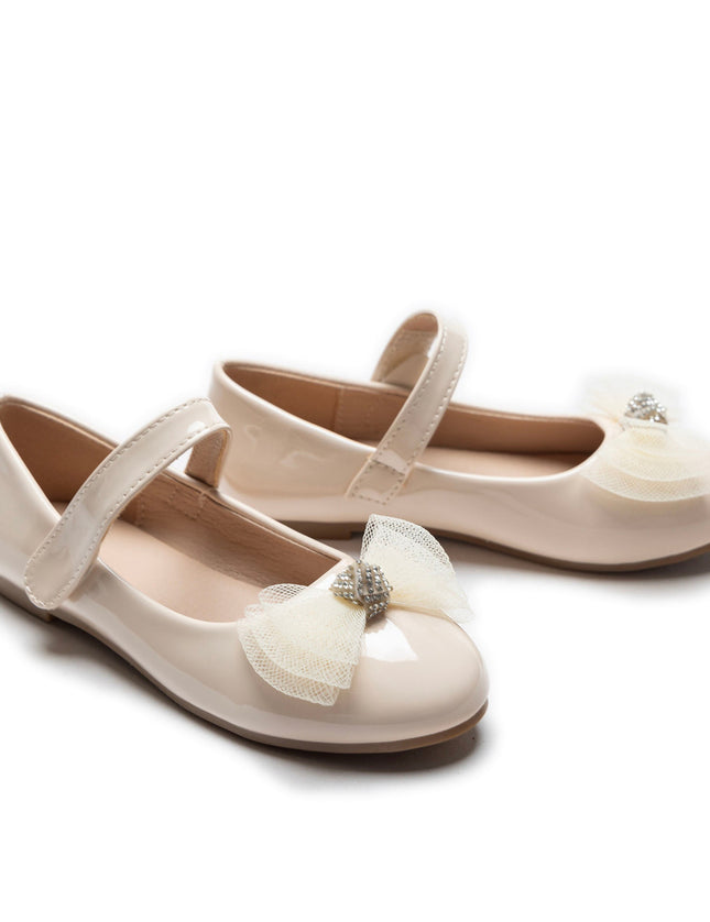 Kidsatelier-Tulleen-TSM42004-Cream-lucille-bow-flats