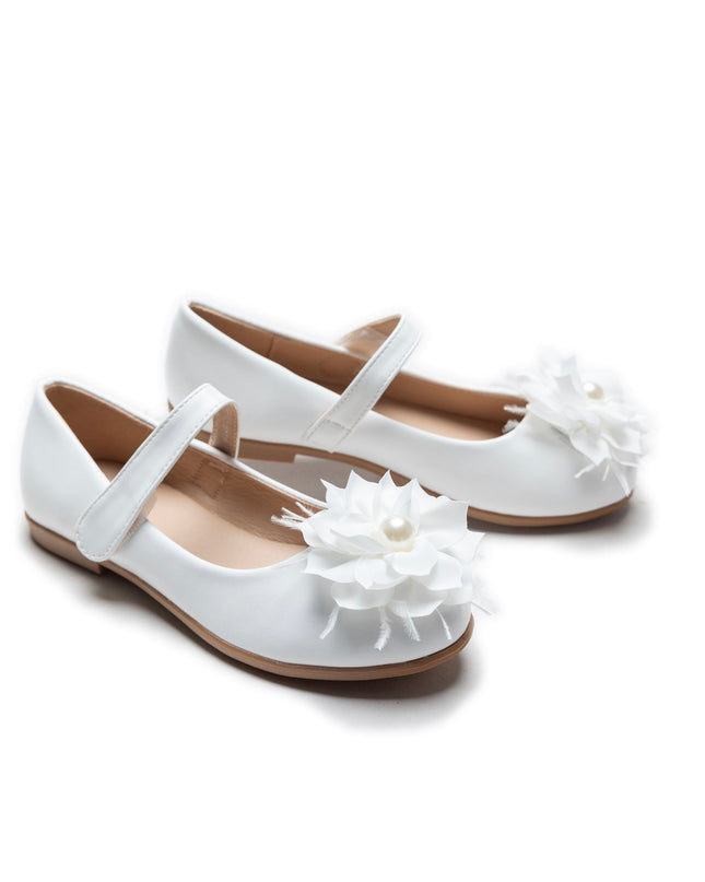 White Dahlia Flower Flats