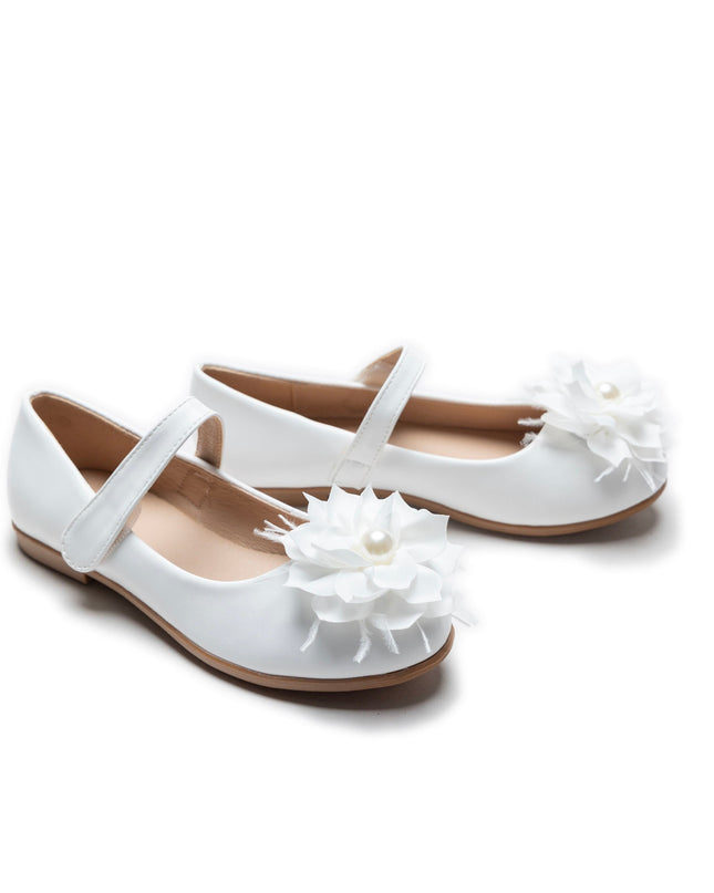 White Dahlia Flower Flats