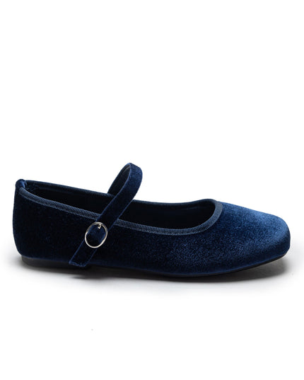 Kidsatelier-Tulleen-TSM42010-Navy-michelle-satin-velvet-flats