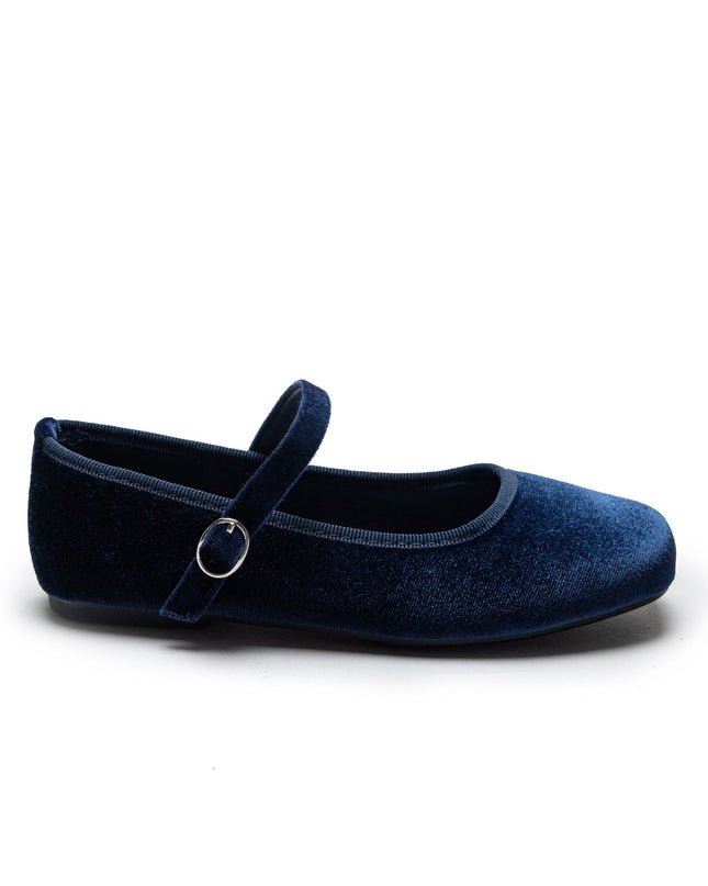 Kidsatelier-Tulleen-TSM42010-Navy-michelle-satin-velvet-flats