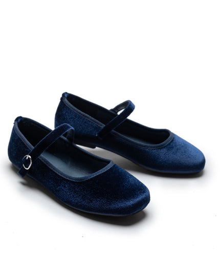 Kidsatelier-Tulleen-TSM42010-Navy-michelle-satin-velvet-flats