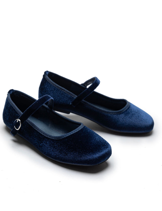 Kidsatelier-Tulleen-TSM42010-Navy-michelle-satin-velvet-flats