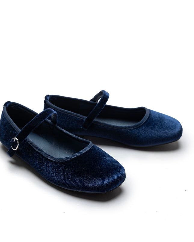 Kidsatelier-Tulleen-TSM42010-Navy-michelle-satin-velvet-flats