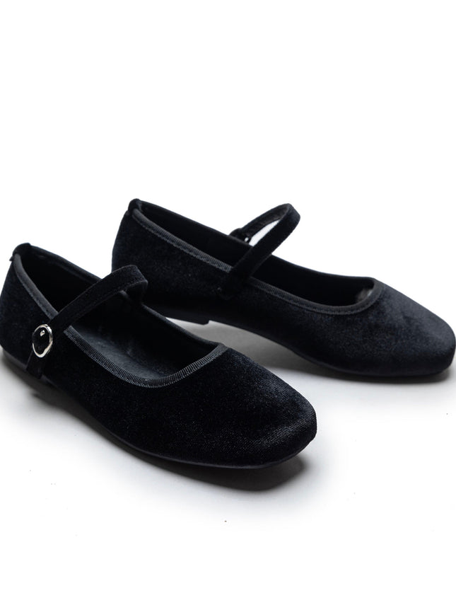Kidsatelier-Tulleen-TSM42010-Black-michelle-satin-velvet-flats